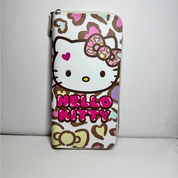 Hello Kitty Handbags - Hello Kitty Leopard Print Wallet NWT